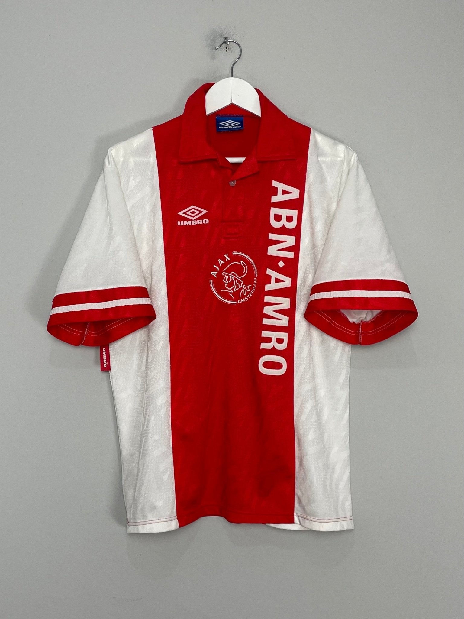 Shop 1993/94 AJAX HOME SHIRT (L) UMBRO, classic football shirts, vintage football shirts & retro soccer jerseys at Cult Kits