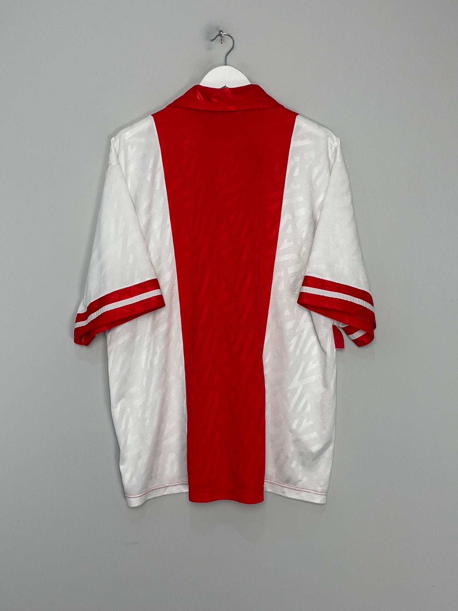 Shop 1993/94 AJAX HOME SHIRT (XXL) UMBRO, classic football shirts, vintage football shirts & retro soccer jerseys at Cult Kits