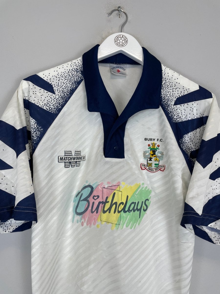 1993/94 BURY FC HOME SHIRT (M) MATCHWINNER - Cult Kits - Medium - Buy Vintage Football Shirts, Authentic Retro Football Shirts For Sale, Classic Football Shirts & Soccer Jersey