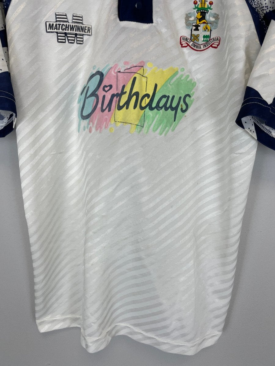 1993/94 BURY FC HOME SHIRT (M) MATCHWINNER - Cult Kits - Medium - Buy Vintage Football Shirts, Authentic Retro Football Shirts For Sale, Classic Football Shirts & Soccer Jersey