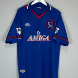 1993/94 CHELSEA HODDLE 20 HOME SHIRT (XL) UMBRO - Cult Kits - XL - Buy Vintage Football Shirts, Authentic Retro Football Shirts For Sale, Classic Football Shirts & Soccer Jersey