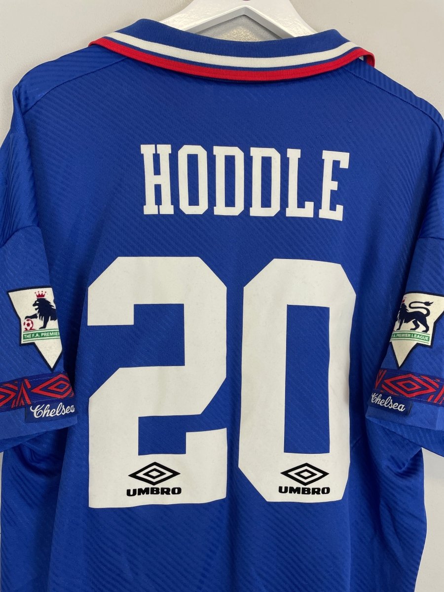 1993/94 CHELSEA HODDLE 20 HOME SHIRT (XL) UMBRO - Cult Kits - XL - Buy Vintage Football Shirts, Authentic Retro Football Shirts For Sale, Classic Football Shirts & Soccer Jersey