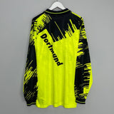 Shop 1993/94 DORTMUND L/S HOME SHIRT (XXL) NIKE, classic football shirts, vintage football shirts & retro soccer jerseys at Cult Kits
