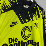 Shop 1993/94 DORTMUND L/S HOME SHIRT (XXL) NIKE, classic football shirts, vintage football shirts & retro soccer jerseys at Cult Kits
