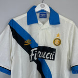 Shop 1993/94 INTER MILAN AWAY SHIRT (L) UMBRO, classic football shirts, vintage football shirts & retro soccer jerseys at Cult Kits