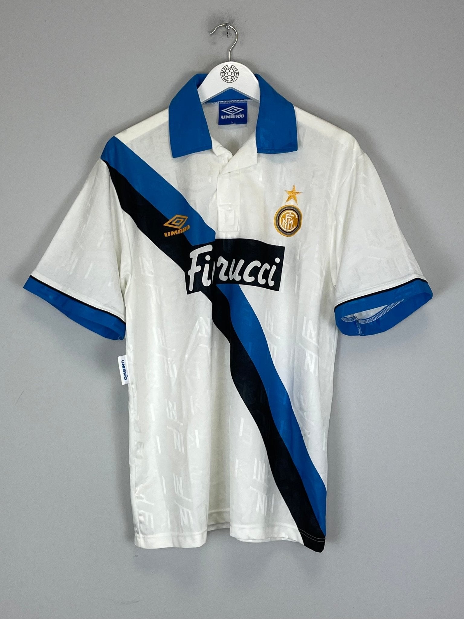 Shop 1993/94 INTER MILAN AWAY SHIRT (L) UMBRO, classic football shirts, vintage football shirts & retro soccer jerseys at Cult Kits