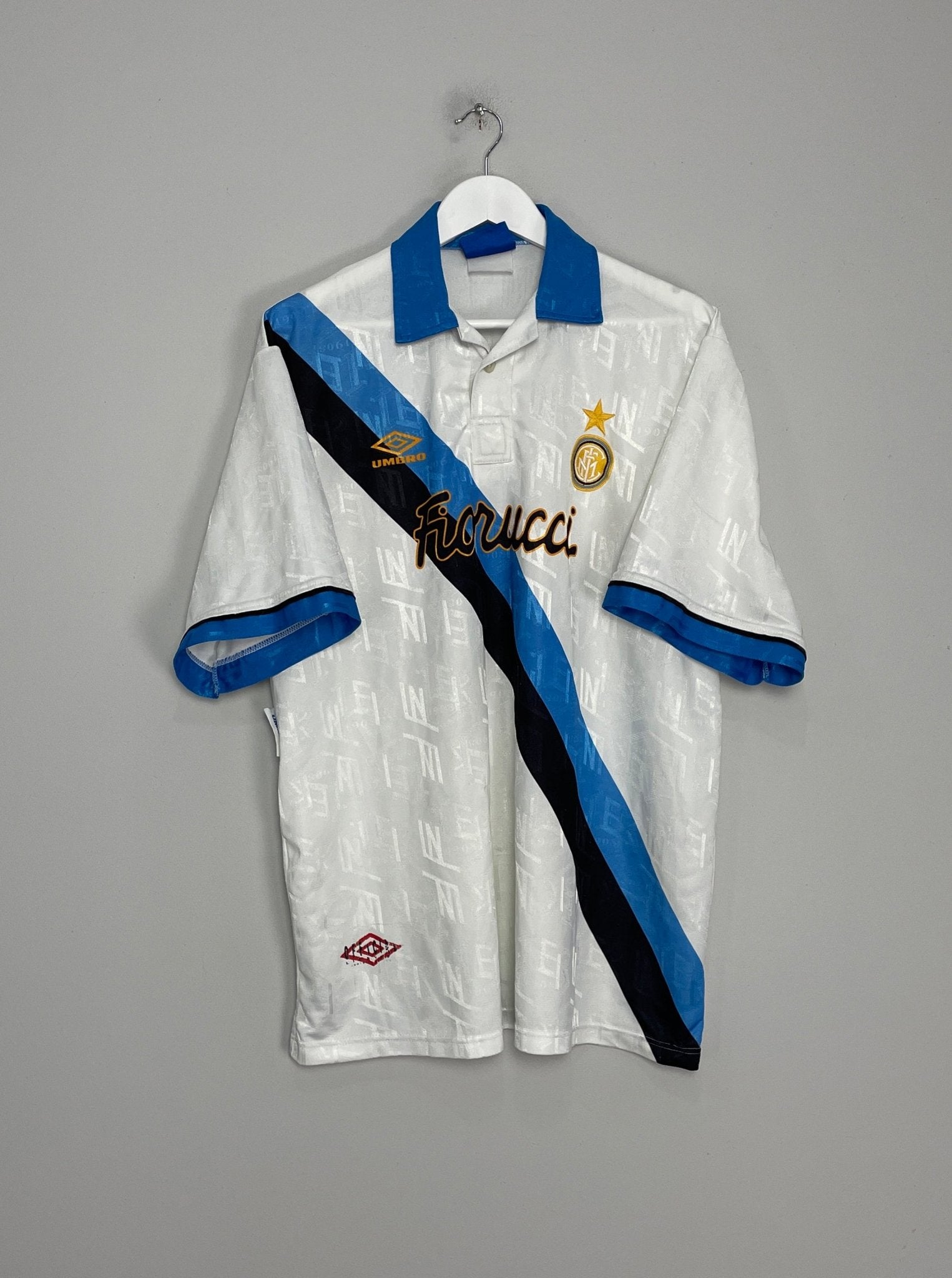 Shop 1993/94 INTER MILAN AWAY SHIRT (XXL) UMBRO, classic football shirts, vintage football shirts & retro soccer jerseys at Cult Kits