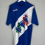 1993/94 ITALY TRAINING SHIRT (XL) DIADORA - Cult Kits - XL - Buy Vintage Football Shirts, Authentic Retro Football Shirts For Sale, Classic Football Shirts & Soccer Jersey