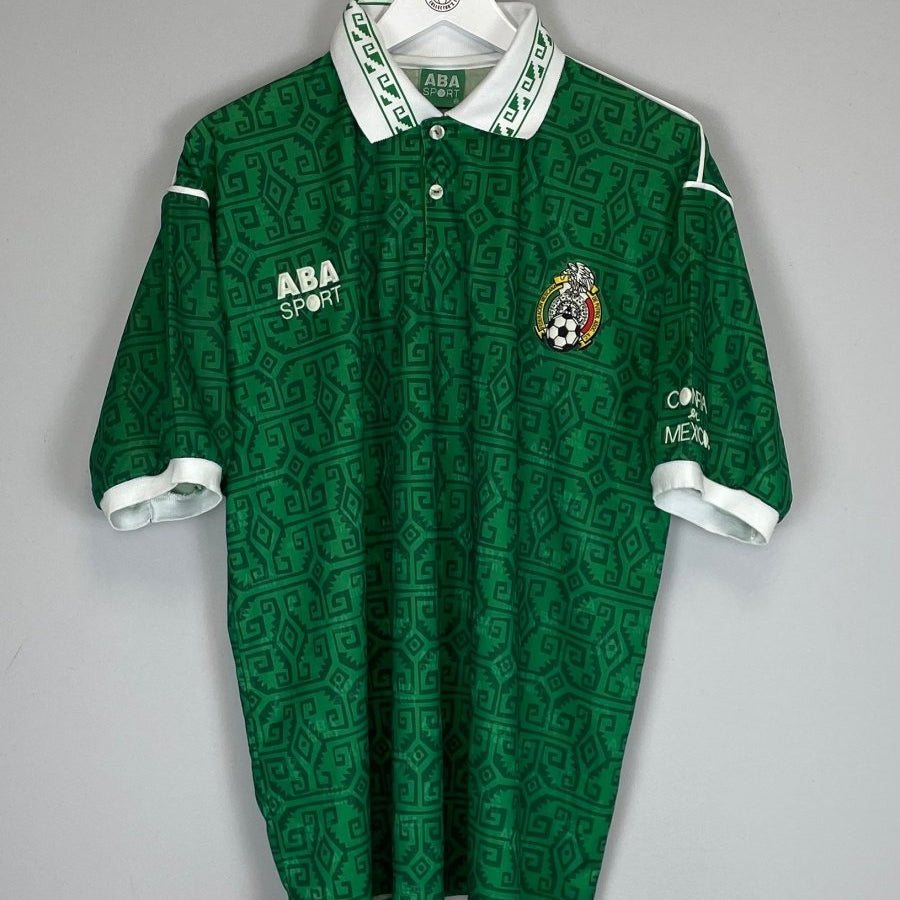 1993/94 MEXICO HOME SHIRT (L) ABA SPORT - Cult Kits - Large - Buy Vintage Football Shirts, Authentic Retro Football Shirts For Sale, Classic Football Shirts & Soccer Jersey