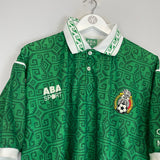 1993/94 MEXICO HOME SHIRT (L) ABA SPORT - Cult Kits - Large - Buy Vintage Football Shirts, Authentic Retro Football Shirts For Sale, Classic Football Shirts & Soccer Jersey