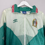 Shop 1993/94 MEXICO TRACK JACKET (XL) UMBRO, classic football shirts, vintage football shirts & retro soccer jerseys at Cult Kits