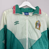 Shop 1993/94 MEXICO TRACK JACKET (XL) UMBRO, classic football shirts, vintage football shirts & retro soccer jerseys at Cult Kits
