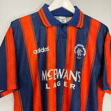 Shop 1993/94 RANGERS AWAY SHIRT (M) ADIDAS, classic football shirts, vintage football shirts & retro soccer jerseys at Cult Kits