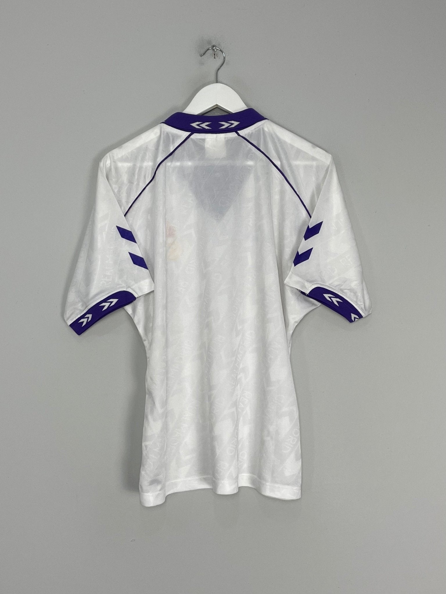 Shop 1993/94 REAL MADRID HOME SHIRT (M) HUMMEL, classic football shirts, vintage football shirts & retro soccer jerseys at Cult Kits