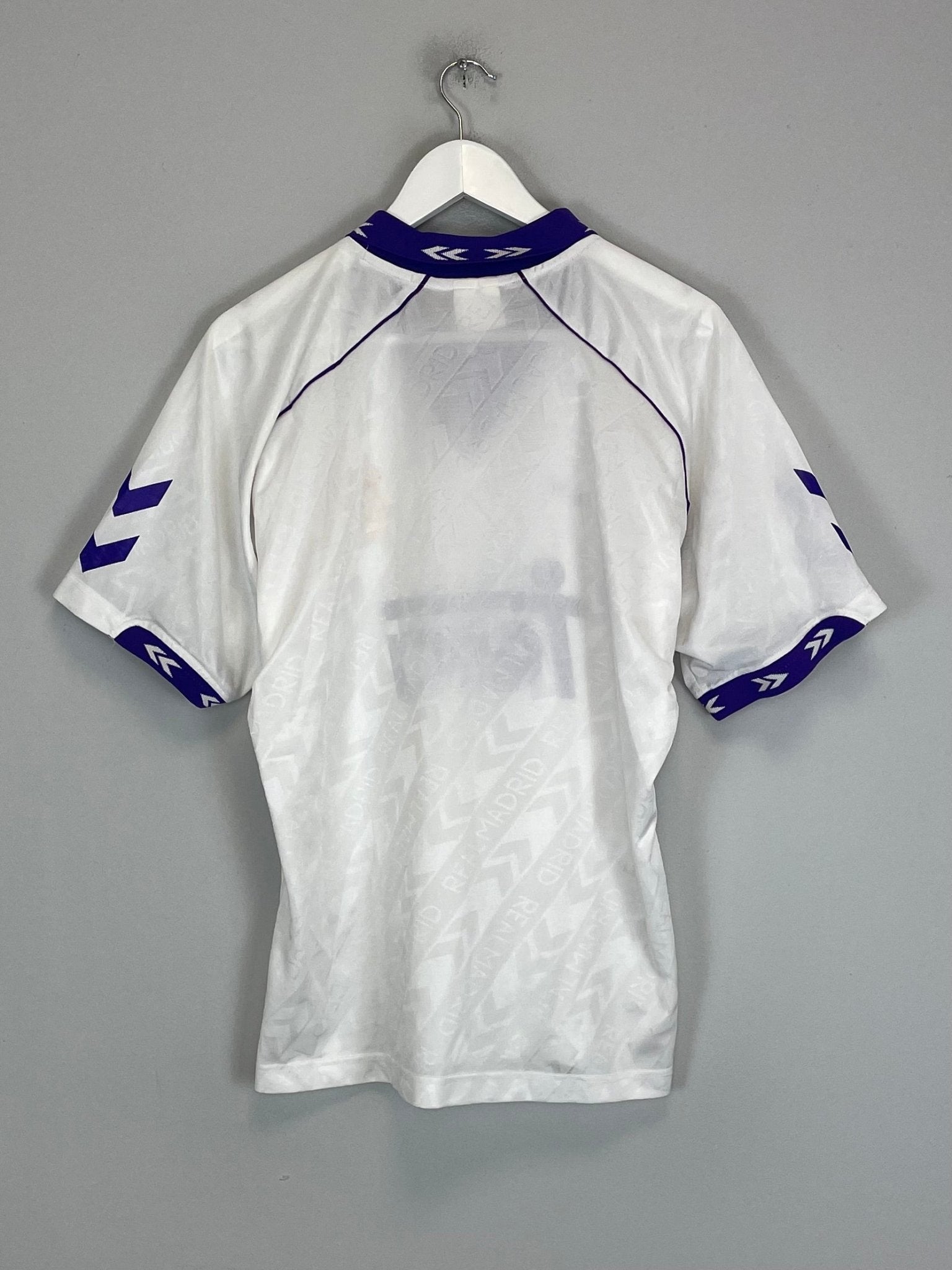 Shop 1993/94 REAL MADRID HOME SHIRT (M) HUMMEL, classic football shirts, vintage football shirts & retro soccer jerseys at Cult Kits