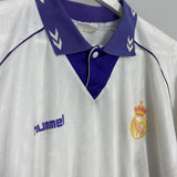 Shop 1993/94 REAL MADRID HOME SHIRT (XL) HUMMEL, classic football shirts, vintage football shirts & retro soccer jerseys at Cult Kits