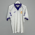 Shop 1993/94 REAL MADRID HOME SHIRT (XL) HUMMEL, classic football shirts, vintage football shirts & retro soccer jerseys at Cult Kits