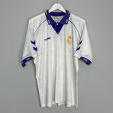 Shop 1993/94 REAL MADRID HOME SHIRT (XL) HUMMEL, classic football shirts, vintage football shirts & retro soccer jerseys at Cult Kits