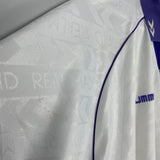 Shop 1993/94 REAL MADRID HOME SHIRT (XL) HUMMEL, classic football shirts, vintage football shirts & retro soccer jerseys at Cult Kits
