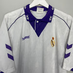 Shop 1993/94 REAL MADRID HOME SHIRT (XL) HUMMEL, classic football shirts, vintage football shirts & retro soccer jerseys at Cult Kits
