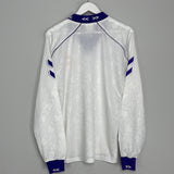 Shop 1993/94 REAL MADRID L/S HOME SHIRT (L) HUMMEL, classic football shirts, vintage football shirts & retro soccer jerseys at Cult Kits