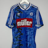 Shop 1993/94 SCHALKE HOME SHIRT (L) ADIDAS, classic football shirts, vintage football shirts & retro soccer jerseys at Cult Kits