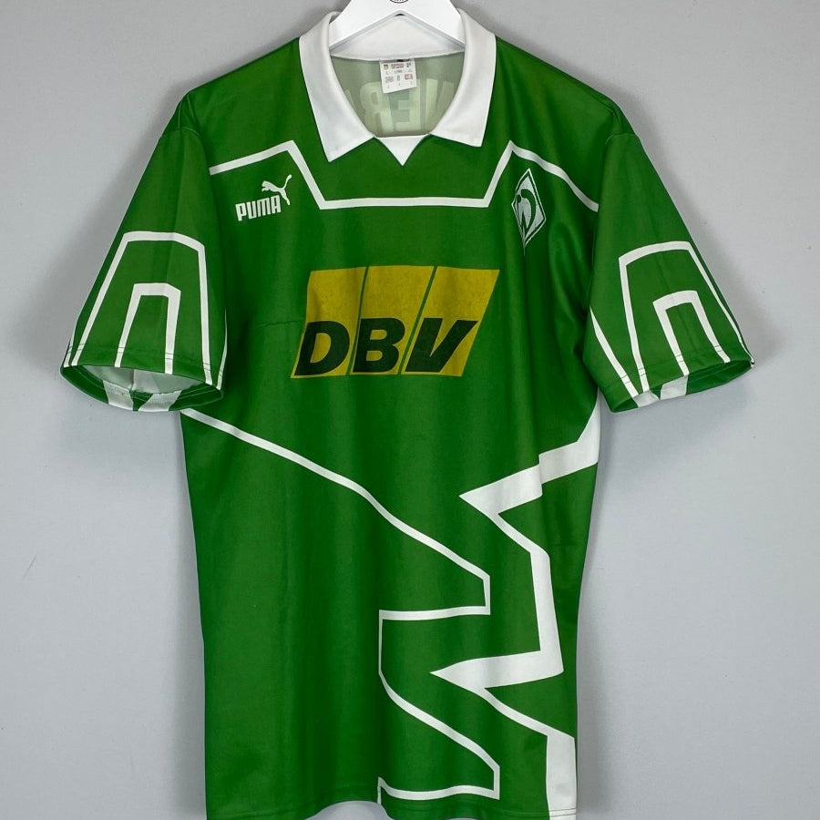 1993/94 WERDER BREMEN 10 AWAY SHIRT (L) PUMA - Cult Kits - Large - Buy Vintage Football Shirts, Authentic Retro Football Shirts For Sale, Classic Football Shirts & Soccer Jersey