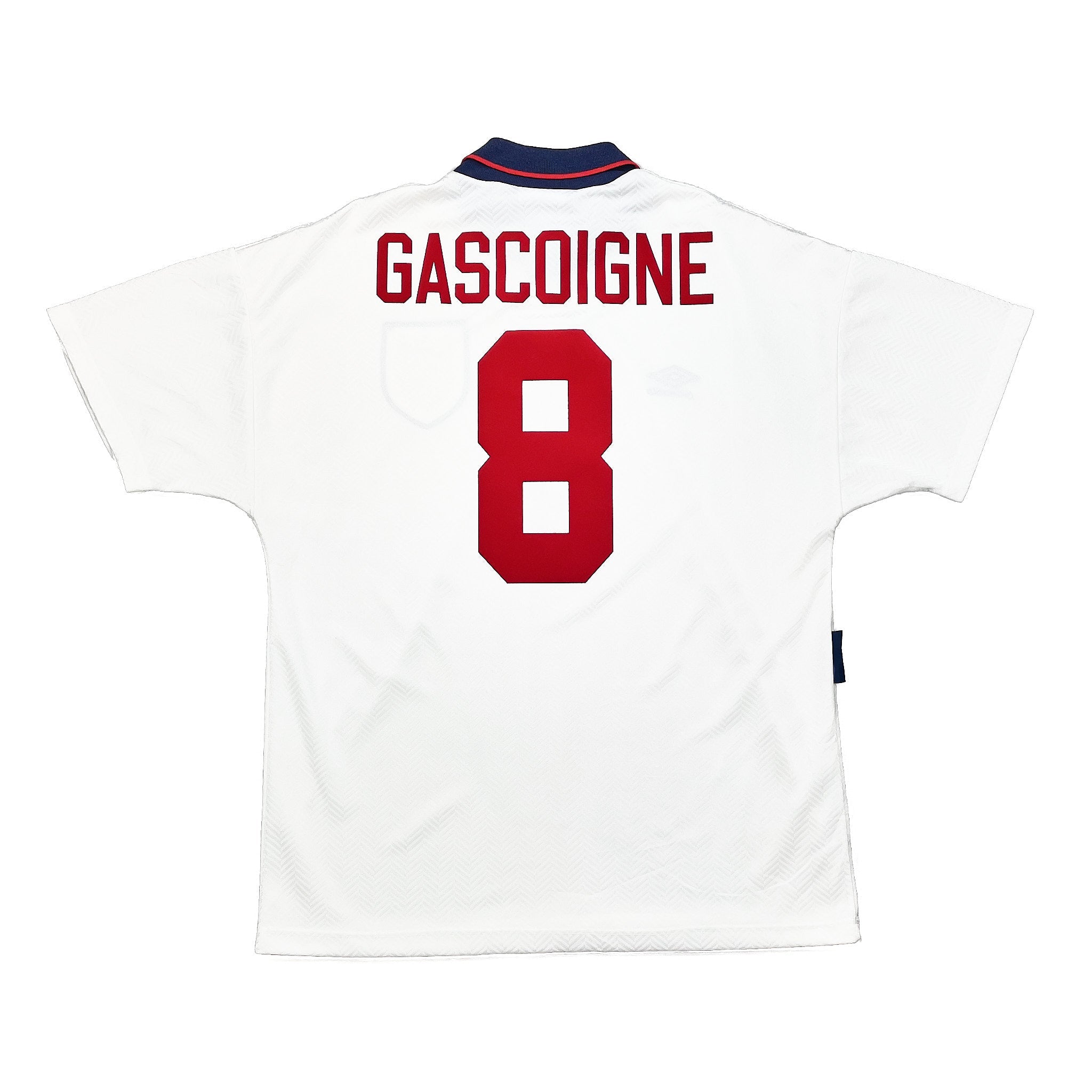 Buy 1993/95 ENGLAND GASCOIGNE 8 HOME SHIRT (L) UMBRO ~ Free worldwide shipping available ~ Authentic Vintage Football Shirts from Cult Kits