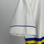 Shop 1993/95 LEEDS UNITED HOME SHIRT (M) ASICS, classic football shirts, vintage football shirts & retro soccer jerseys at Cult Kits