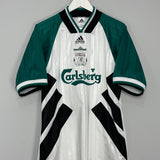 Shop 1993/95 LIVERPOOL AWAY SHIRT (M) ADIDAS, classic football shirts, vintage football shirts & retro soccer jerseys at Cult Kits