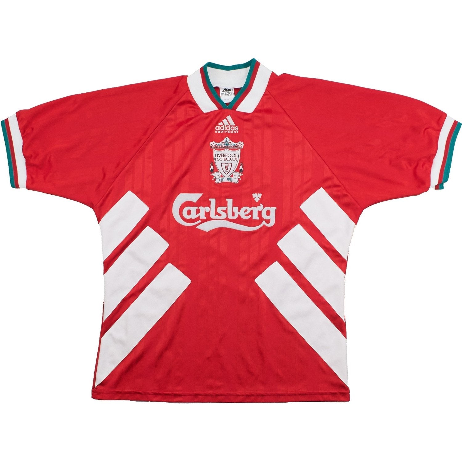 Buy 1993/95 Liverpool Home Shirt (M) Adidas ~ Free worldwide shipping ~ Authentic Vintage Football Shirts from Cult Kits