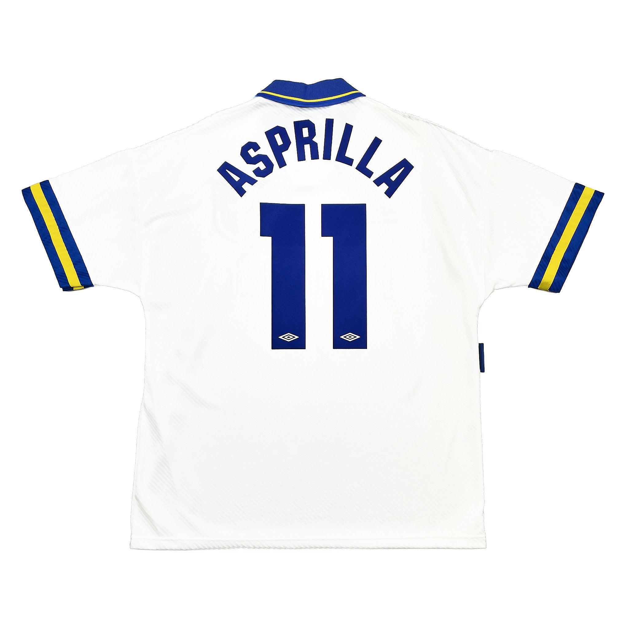 Buy 1993/95 PARMA ASPRILLA 11 *MINT HOME SHIRT (L) UMBRO ~ Free worldwide shipping available ~ Authentic Vintage Football Shirts from Cult Kits