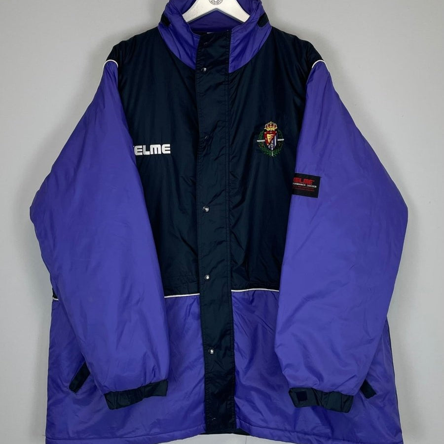 1993/95 REAL VALLADOLID BENCH COAT JACKET (XL) KELME - Cult Kits - XL - Buy Vintage Football Shirts, Authentic Retro Football Shirts For Sale, Classic Football Shirts & Soccer Jersey