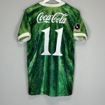 1993/95 TOKYO VERDY 11 KAZU HOME SHIRT (M) MIZUNO - Cult Kits - Medium - Buy Vintage Football Shirts, Authentic Retro Football Shirts For Sale, Classic Football Shirts & Soccer Jersey