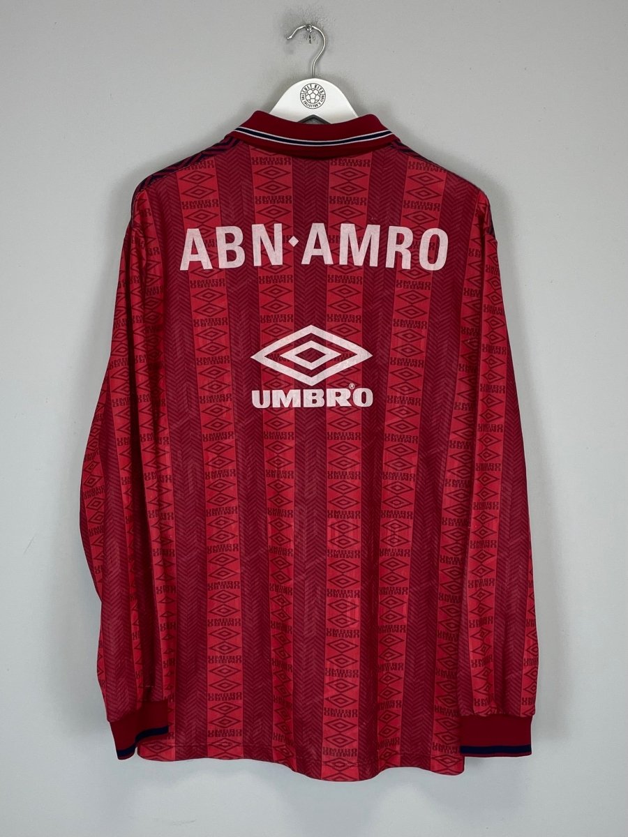 1994 AJAX TRAINING SHIRT (XL) UMBRO - Cult Kits - XL - Buy Vintage Football Shirts, Authentic Retro Football Shirts For Sale, Classic Football Shirts & Soccer Jersey