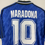 Shop 1994 ARGENTINA MARADONA #10 AWAY SHIRT (L) ADIDAS, classic football shirts, vintage football shirts & retro soccer jerseys at Cult Kits