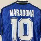 Shop 1994 ARGENTINA MARADONA #10 AWAY SHIRT (L) ADIDAS, classic football shirts, vintage football shirts & retro soccer jerseys at Cult Kits