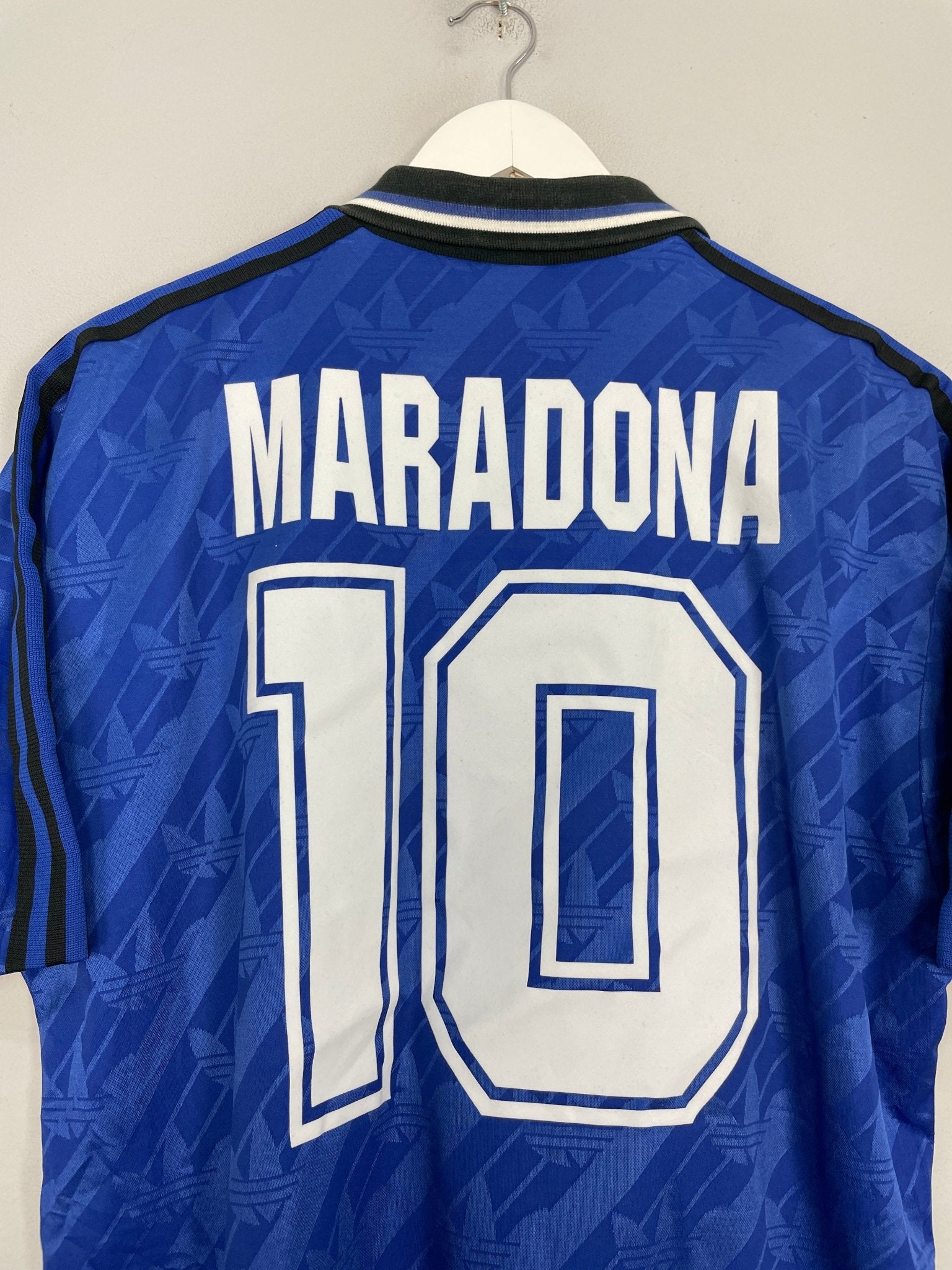Shop 1994 ARGENTINA MARADONA #10 AWAY SHIRT (L) ADIDAS, classic football shirts, vintage football shirts & retro soccer jerseys at Cult Kits