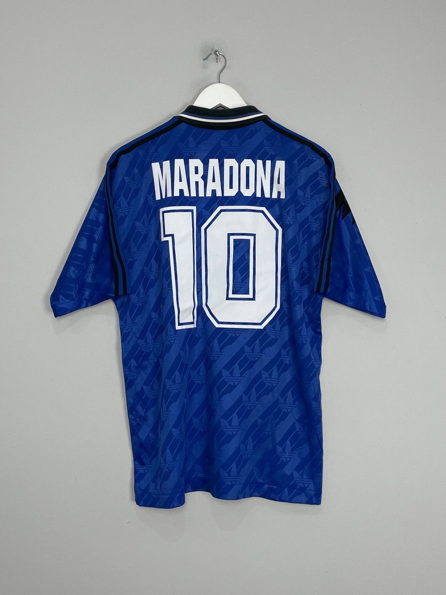 Shop 1994 ARGENTINA MARADONA #10 AWAY SHIRT (L) ADIDAS, classic football shirts, vintage football shirts & retro soccer jerseys at Cult Kits