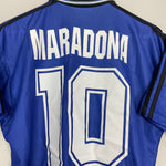 Shop 1994 ARGENTINA MARADONA #10 AWAY SHIRT (M) ADIDAS, classic football shirts, vintage football shirts & retro soccer jerseys at Cult Kits