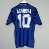 Shop 1994 ARGENTINA MARADONA #10 AWAY SHIRT (M) ADIDAS, classic football shirts, vintage football shirts & retro soccer jerseys at Cult Kits