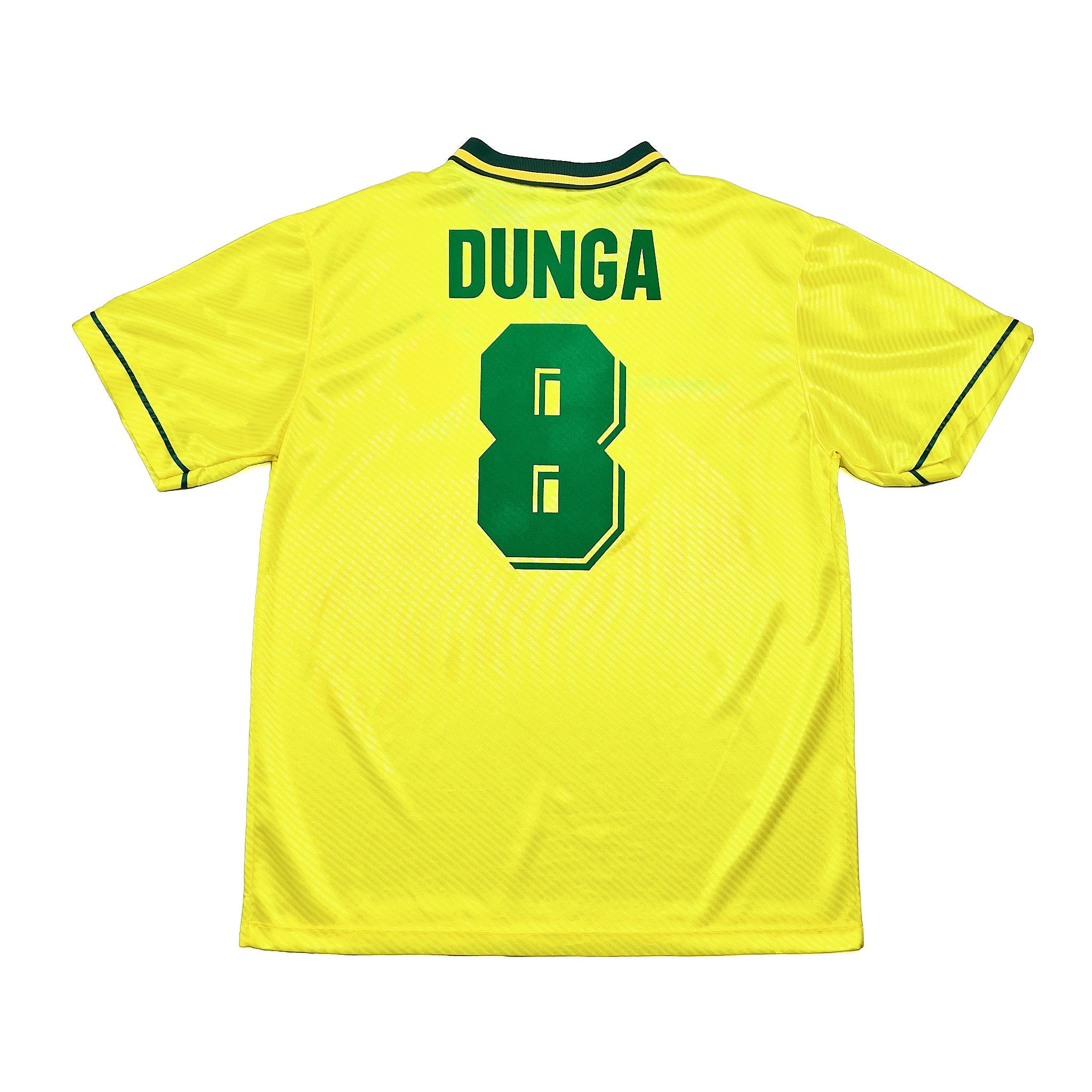 Buy 1994 Brazil Dunga 8 Home Shirt (XL) Umbro ~ Free worldwide shipping ~ Authentic Vintage Football Shirts from Cult Kits