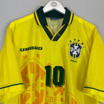 Shop 1994 BRAZIL RIVALDO #10 HOME SHIRT (XL) UMBRO, classic football shirts, vintage football shirts & retro soccer jerseys at Cult Kits