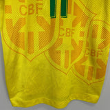 1994 BRAZIL ROMARIO 11 HOME SHIRT (L) UMBRO - Cult Kits - Large - Buy Vintage Football Shirts, Authentic Retro Football Shirts For Sale, Classic Football Shirts & Soccer Jersey
