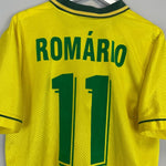 1994 BRAZIL ROMARIO 11 HOME SHIRT (L) UMBRO - Cult Kits - Large - Buy Vintage Football Shirts, Authentic Retro Football Shirts For Sale, Classic Football Shirts & Soccer Jersey