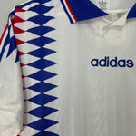 Shop 1994 FRANCE AWAY SHIRT (M) ADIDAS, classic football shirts, vintage football shirts & retro soccer jerseys at Cult Kits