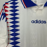 Shop 1994 FRANCE AWAY SHIRT (M) ADIDAS, classic football shirts, vintage football shirts & retro soccer jerseys at Cult Kits