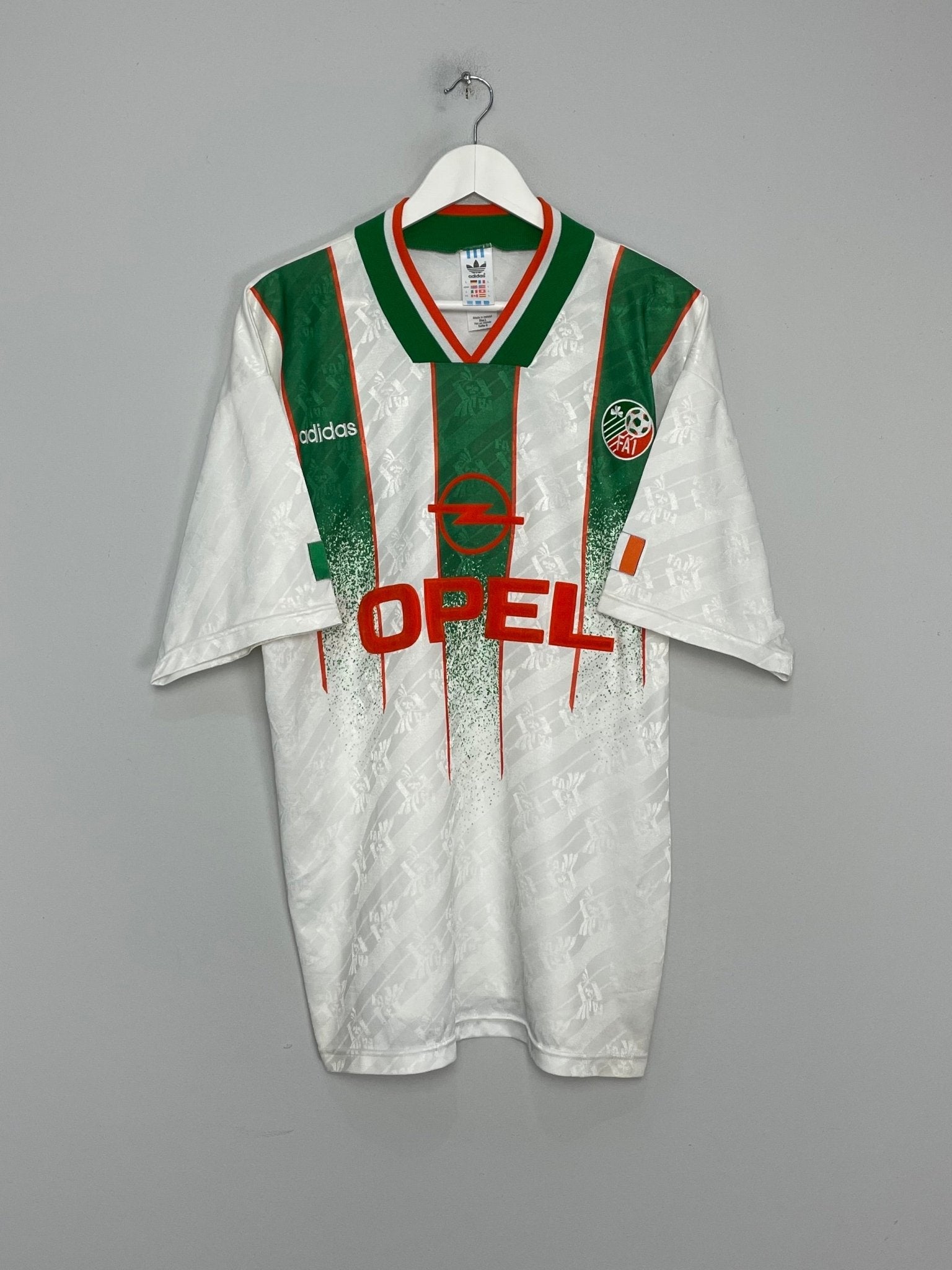 Shop 1994 IRELAND HOME SHIRT (L) ADIDAS, classic football shirts, vintage football shirts & retro soccer jerseys at Cult Kits