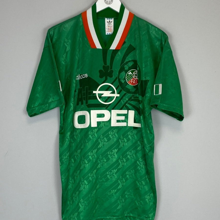 1994 IRELAND HOME SHIRT (M) ADIDAS - Cult Kits - Medium - Buy Vintage Football Shirts, Authentic Retro Football Shirts For Sale, Classic Football Shirts & Soccer Jersey