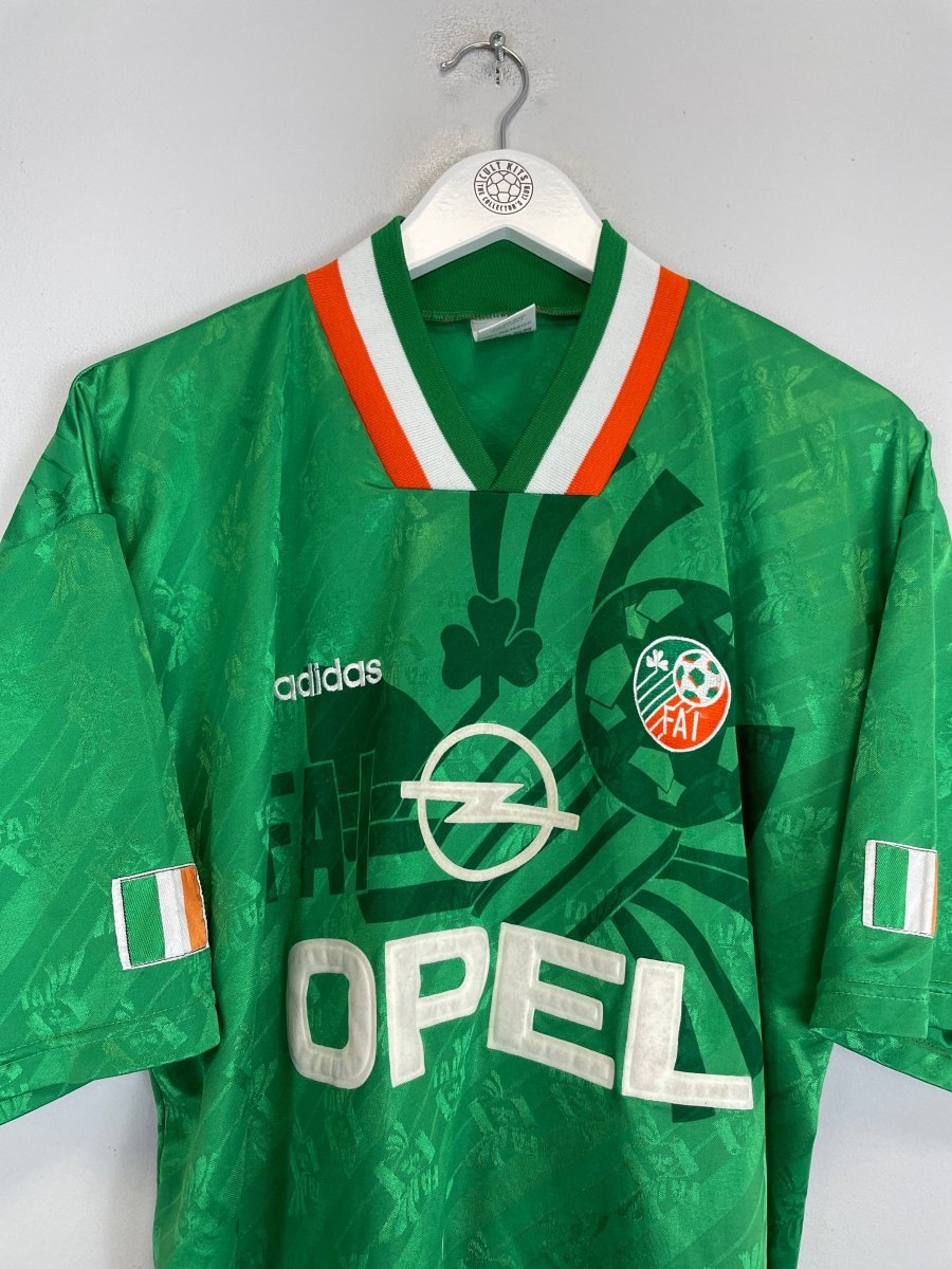 1994 IRELAND HOME SHIRT (XL) ADIDAS - Cult Kits - XL - Buy Vintage Football Shirts, Authentic Retro Football Shirts For Sale, Classic Football Shirts & Soccer Jersey